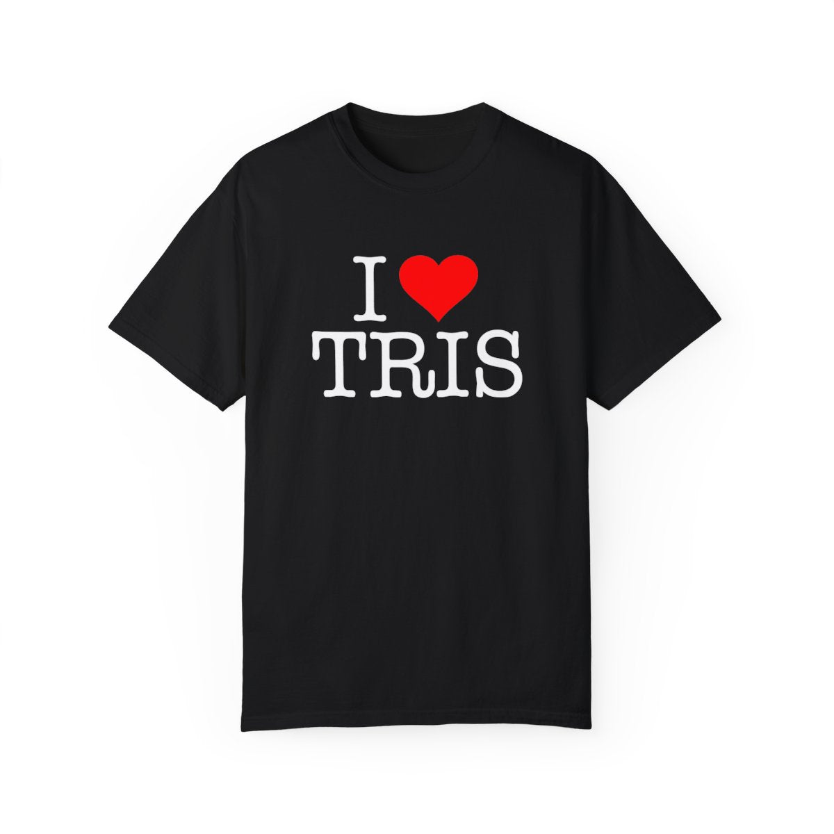 "I LOVE TRIS" T-Shirt - Black